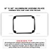 6 X 12 Full Size Aluminum License Plate for Cars and Trucks  Thumbnail