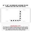 6 X 12 Full Size Aluminum License Plate for Cars and Trucks  Thumbnail