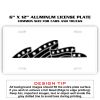 6 X 12 Full Size Aluminum License Plate for Cars and Trucks  Thumbnail