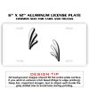 6 X 12 Full Size Aluminum License Plate for Cars and Trucks  Thumbnail