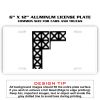 6 X 12 Full Size Aluminum License Plate for Cars and Trucks  Thumbnail