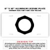 6 X 12 Full Size Aluminum License Plate for Cars and Trucks  Thumbnail