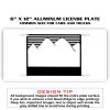 6 X 12 Full Size Aluminum License Plate for Cars and Trucks  Thumbnail