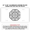 6 X 12 Full Size Aluminum License Plate for Cars and Trucks  Thumbnail