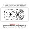 6 X 12 Full Size Aluminum License Plate for Cars and Trucks  Thumbnail