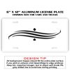 6 X 12 Full Size Aluminum License Plate for Cars and Trucks  Thumbnail