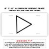 6 X 12 Full Size Aluminum License Plate for Cars and Trucks  Thumbnail