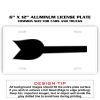 6 X 12 Full Size Aluminum License Plate for Cars and Trucks  Thumbnail