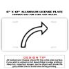 6 X 12 Full Size Aluminum License Plate for Cars and Trucks  Thumbnail