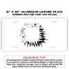 6 X 12 Full Size Aluminum License Plate for Cars and Trucks  Thumbnail