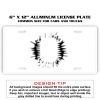 6 X 12 Full Size Aluminum License Plate for Cars and Trucks  Thumbnail