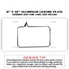 6 X 12 Full Size Aluminum License Plate for Cars and Trucks  Thumbnail