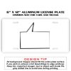 6 X 12 Full Size Aluminum License Plate for Cars and Trucks  Thumbnail
