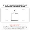 6 X 12 Full Size Aluminum License Plate for Cars and Trucks  Thumbnail