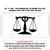 6 X 12 Full Size Aluminum License Plate for Cars and Trucks  Thumbnail
