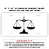 6 X 12 Full Size Aluminum License Plate for Cars and Trucks  Thumbnail