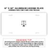 6 X 12 Full Size Aluminum License Plate for Cars and Trucks  Thumbnail
