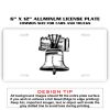 6 X 12 Full Size Aluminum License Plate for Cars and Trucks  Thumbnail