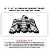 6 X 12 Full Size Aluminum License Plate for Cars and Trucks  Thumbnail