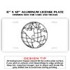 6 X 12 Full Size Aluminum License Plate for Cars and Trucks  Thumbnail