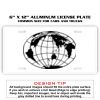 6 X 12 Full Size Aluminum License Plate for Cars and Trucks  Thumbnail
