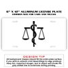 6 X 12 Full Size Aluminum License Plate for Cars and Trucks  Thumbnail