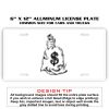 6 X 12 Full Size Aluminum License Plate for Cars and Trucks  Thumbnail