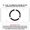 6 X 12 Full Size Aluminum License Plate for Cars and Trucks  Thumbnail