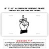6 X 12 Full Size Aluminum License Plate for Cars and Trucks  Thumbnail