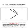 6 X 12 Full Size Aluminum License Plate for Cars and Trucks  Thumbnail