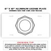 6 X 12 Full Size Aluminum License Plate for Cars and Trucks  Thumbnail
