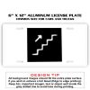 6 X 12 Full Size Aluminum License Plate for Cars and Trucks  Thumbnail