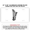 6 X 12 Full Size Aluminum License Plate for Cars and Trucks  Thumbnail