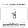 6 X 12 Full Size Aluminum License Plate for Cars and Trucks  Thumbnail