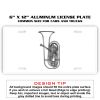 6 X 12 Full Size Aluminum License Plate for Cars and Trucks  Thumbnail
