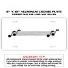 6 X 12 Full Size Aluminum License Plate for Cars and Trucks  Thumbnail