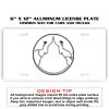 6 X 12 Full Size Aluminum License Plate for Cars and Trucks  Thumbnail