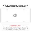 6 X 12 Full Size Aluminum License Plate for Cars and Trucks  Thumbnail