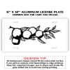 6 X 12 Full Size Aluminum License Plate for Cars and Trucks  Thumbnail