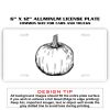 6 X 12 Full Size Aluminum License Plate for Cars and Trucks  Thumbnail