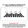 6 X 12 Full Size Aluminum License Plate for Cars and Trucks  Thumbnail