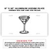 6 X 12 Full Size Aluminum License Plate for Cars and Trucks  Thumbnail