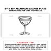 6 X 12 Full Size Aluminum License Plate for Cars and Trucks  Thumbnail