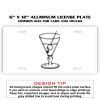 6 X 12 Full Size Aluminum License Plate for Cars and Trucks  Thumbnail