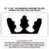 6 X 12 Full Size Aluminum License Plate for Cars and Trucks  Thumbnail