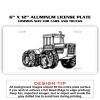 6 X 12 Full Size Aluminum License Plate for Cars and Trucks  Thumbnail