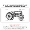 6 X 12 Full Size Aluminum License Plate for Cars and Trucks  Thumbnail