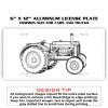 6 X 12 Full Size Aluminum License Plate for Cars and Trucks  Thumbnail