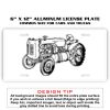 6 X 12 Full Size Aluminum License Plate for Cars and Trucks  Thumbnail