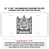 6 X 12 Full Size Aluminum License Plate for Cars and Trucks  Thumbnail